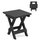 Mesa lateral dobrável LUE BONA 36x32x37cm preta HDPS