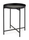 Mesa Lateral em Metal Preto 43cm 12195 Mart