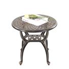 Mesa lateral externa Mandolin em alumínio fundido 53 x 53 x 47 cm