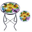 Mesa lateral externa MUMTOP Patio Mosaic Glass 35 cm Girassol Mesa lateral externa MUMTOP Patio Mosaic Glass 35 cm Girassol