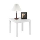 Mesa lateral Furinno Classic Square Parsons White, pacote com 1 Mesa lateral Furinno Classic Square Parsons White, pacote com 1