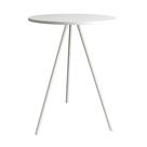 Mesa Lateral Gabriela Branca Tampo De Madeira Branco