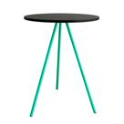 Mesa Lateral Gabriela Wood Azul Turquesa Mesa Lateral Gabriela Wood Azul Turquesa