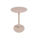 Mesa Lateral Individual Amalfi Off White em MDF Redonda - Sofisticação e Praticidade
