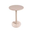 Mesa Lateral Individual Amalfi OffWhite em MDF Redonda 34cm de Diâmetro - Sofisticação e Praticidade