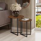 Mesa Lateral Jade Conjunto com 2 mesas Pé de Aço Preto Luxo Mesa Lateral Jade Conjunto com 2 mesas Pé de Aço Preto Luxo