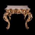 Mesa Lateral Luiz Xv Entalhes Imponentes Folha Ouro Luxuoso