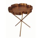 Mesa Lateral Maior Cobreado Tripé Decor Alto Padrão Formosa Mesa Lateral Maior Cobreado Tripé Decor Alto Padrão Formosa