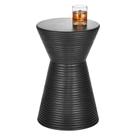 Mesa lateral MDesign Round Hourglass Concrete interna/externa