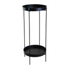 Mesa Lateral Metrô Aço Galvanizado Preto 60cm - ACASA Mesa Lateral Metrô Aço Galvanizado Preto 60cm - ACASA