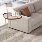 Mesa Lateral Orgânica Espelhada Alamanda JB Móveis Mesa Lateral Orgânica Espelhada Alamanda JB Móveis