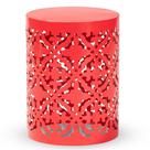 Mesa Lateral para Área Externa Baxton Studio Jamila em Metal Vermelho 33x33x46cm Mesa Lateral para Área Externa Baxton Studio Jamila em Metal Vermelho 33x33x46cm