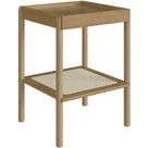 Mesa Lateral Para Sala de Estar Pés Madeira Moss A03 Hanover Roble - Lyam Decor Mesa Lateral Para Sala de Estar Pés Madeira Moss A03 Hanover Roble - Lyam Decor