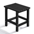 Mesa lateral PASAMIC Adirondack HDPE resistente às intempéries preta