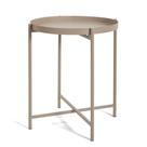 Mesa Lateral Pop Redonda Cappucino - 43x35cm
