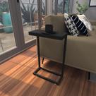 Mesa lateral preta aparador de sofa sala mesa lateral cama