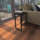 Mesa lateral preta aparador de sofa sala mesa lateral cama