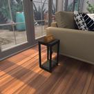 Mesa lateral preta aparador de sofa sala mesa lateral cama