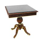 Mesa Lateral Quadrada Madeira Imbuia Rádica Luxo