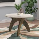 Mesa Lateral Redonda 100% MDF 25mm Jade Bege Mesa Lateral Redonda 100% MDF 25mm Jade Bege