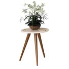 Mesa Lateral Sara Off White - FdECOR