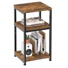 Mesa lateral Simple Trending 34 x 30 x 65 cm marrom rústico