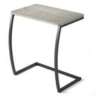 Mesa lateral SRIWATANA Vintage em forma de C para sofá e laptop cinza claro Mesa lateral SRIWATANA Vintage em forma de C para sofá e laptop cinza claro