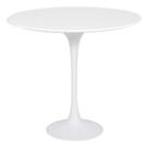 Mesa Lateral Tulipa Saarinen Redonda 51 cm - Laca Branca