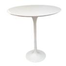 Mesa Lateral Tulipa Saarinen Redonda 51 cm Laqueada