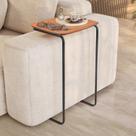 Mesa Lateral Ultraflex - Lf 5011 68x40x33 Cm Cinamomo/Preto