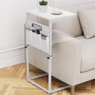 Mesa lateral Vagusicc Mesa final em forma de C com altura ajustável Mesa lateral Vagusicc Mesa final em forma de C com altura ajustável