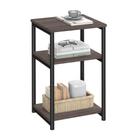 Mesa lateral VASAGLE ULET273B74 3 camadas 30x34x58 cm Castanho