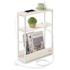 Mesa lateral VASAGLE ULET335W01 18x7x58cm de carregamento em 3 níveis