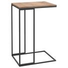 Mesa lateral VidaXL Engineered Wood and Iron Black 60x40x59cm Mesa lateral VidaXL Engineered Wood and Iron Black 60x40x59cm