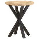 Mesa lateral vidaXL Solid Mango Wood Industrial Design 48x48x56cm