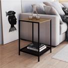 Mesa lateral york hanover ou vermont em aço carbono preto fosco 40cm - artesano