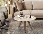 Mesa Lívia Decorativa Para Ambientes Internos Com Pés Palito Retrô JM3 MÓVEIS Mesa Lívia Decorativa Para Ambientes Internos Com Pés Palito Retrô JM3 MÓVEIS