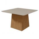 Mesa Lopas 1,30 Nevada Plus Com Tampo Canto Copo Amendoa Clean/off White