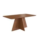 Mesa Luiza 160x90 Zamarchi com Base Cruz Canto Arredondado Canela Mesa Luiza 160x90 Zamarchi com Base Cruz Canto Arredondado Canela