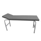 Mesa Maca Exame Clínico 180x60x80cm Esmaltada Cinza