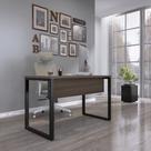 Mesa Madeira M134/60p25tub 134cm Industrial Walnut E Preto Mesa Madeira M134/60p25tub 134cm Industrial Walnut E Preto