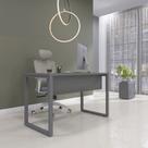 Mesa Madeira M1700/700P25TUB 170cm Industrial Grafito Cinza