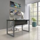 Mesa Madeira M1700/700p25tub 170cm Industrial Preto E Grafito