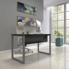Mesa Madeira M1700/700P25TUB 170cm Industrial Preto e Grafito