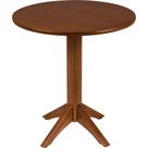 Mesa Madeira Tramontina London 2 Lugares 70cm Tauarí Amêndoa Redonda