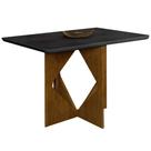Mesa Madrid 160x80cm Minas Plac Cor Cinamomo Preto