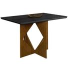 Mesa Madrid 90x90cm Minas Plac Cor Cinamomo Preto