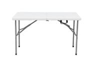 Mesa Maleta Branca Dobrável 1,22m
