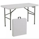 Mesa Maleta Dobrável Vghome 1,22x0,61x0,74m - Branca