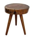 Mesa Mesinha Lateral Canto 30cm Bolacha De Madeira Tronco Árvore Rústico Pé palito